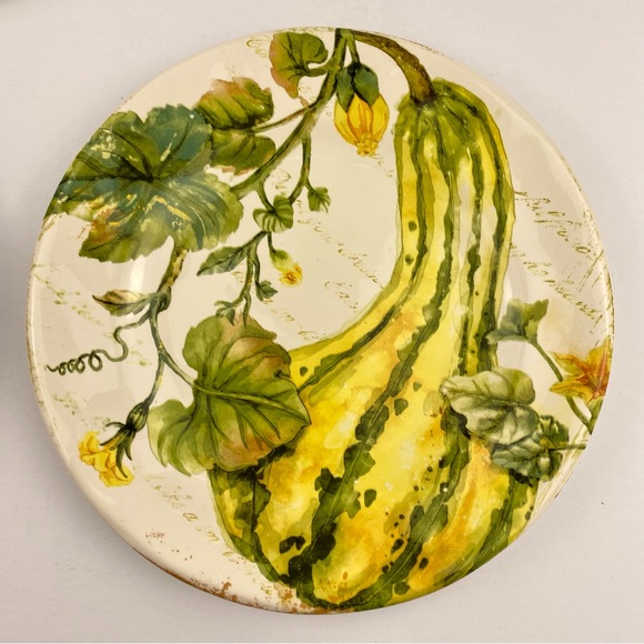 Pier 1 Pumpkin Patch 8.75 In Plates Set of 4, Autumn Thanksgiving Dinnerware - Picture 4 of 10